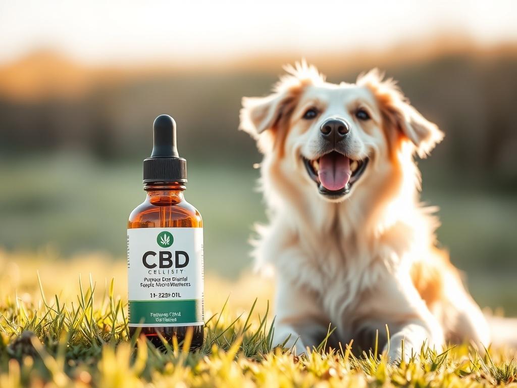 A high resolution image of a happy dog with a