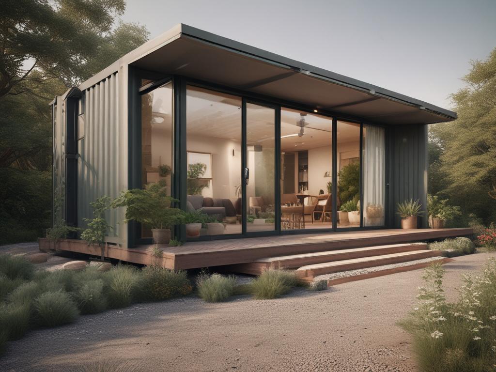 sustainable living, container home, eco-friendly, modern design