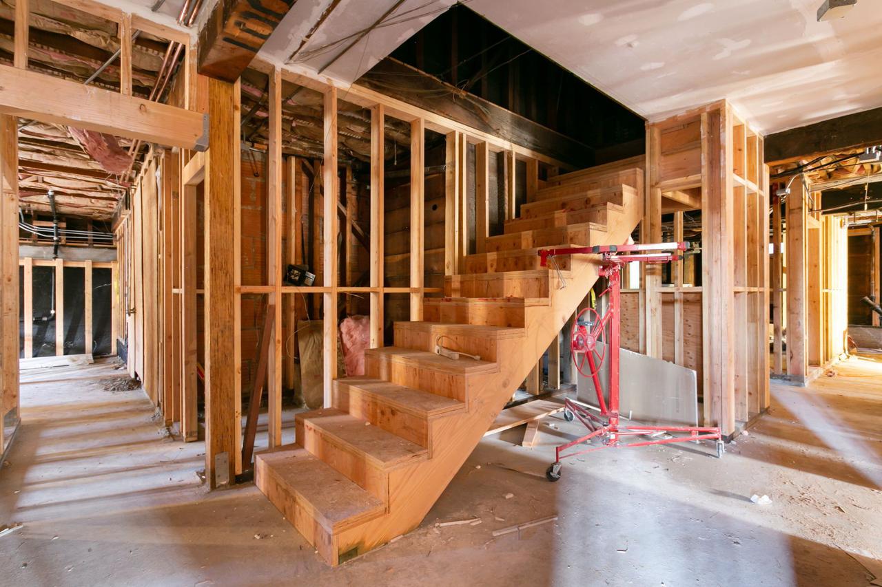 Wooden staircase