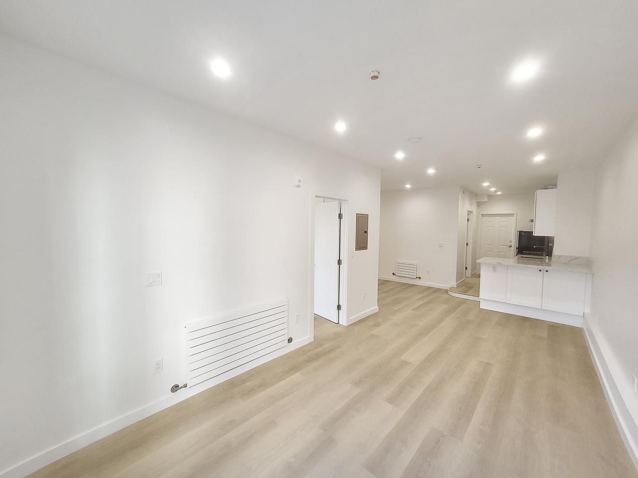 New build with light hardwood floors