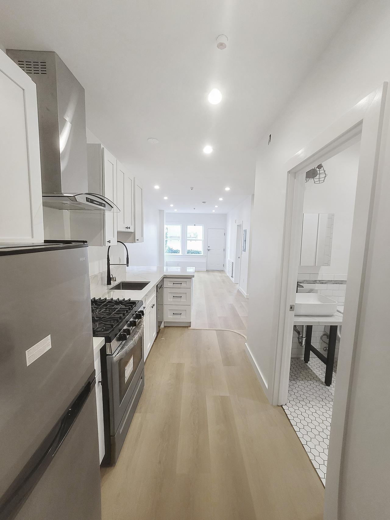 Newly constructed kitchen