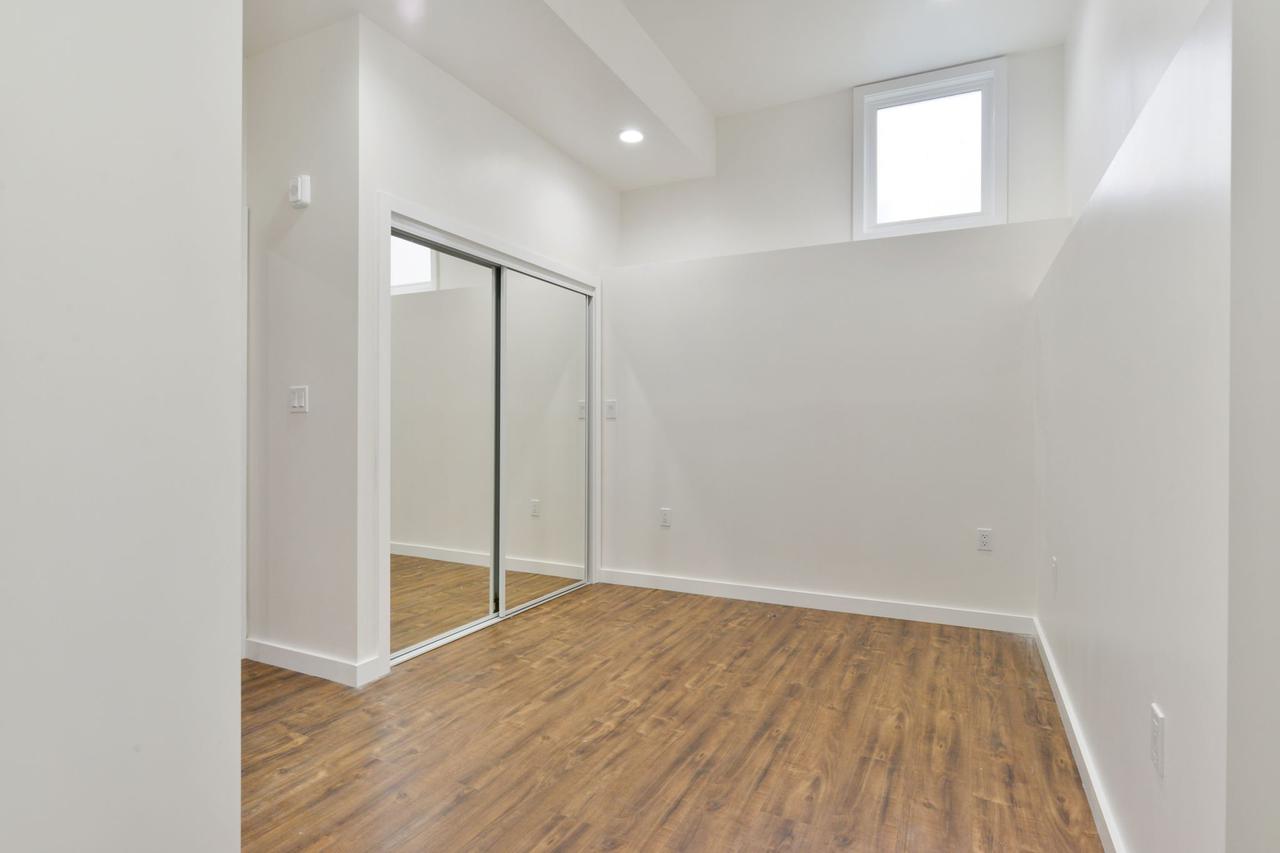 Home interior with hardwood flooring