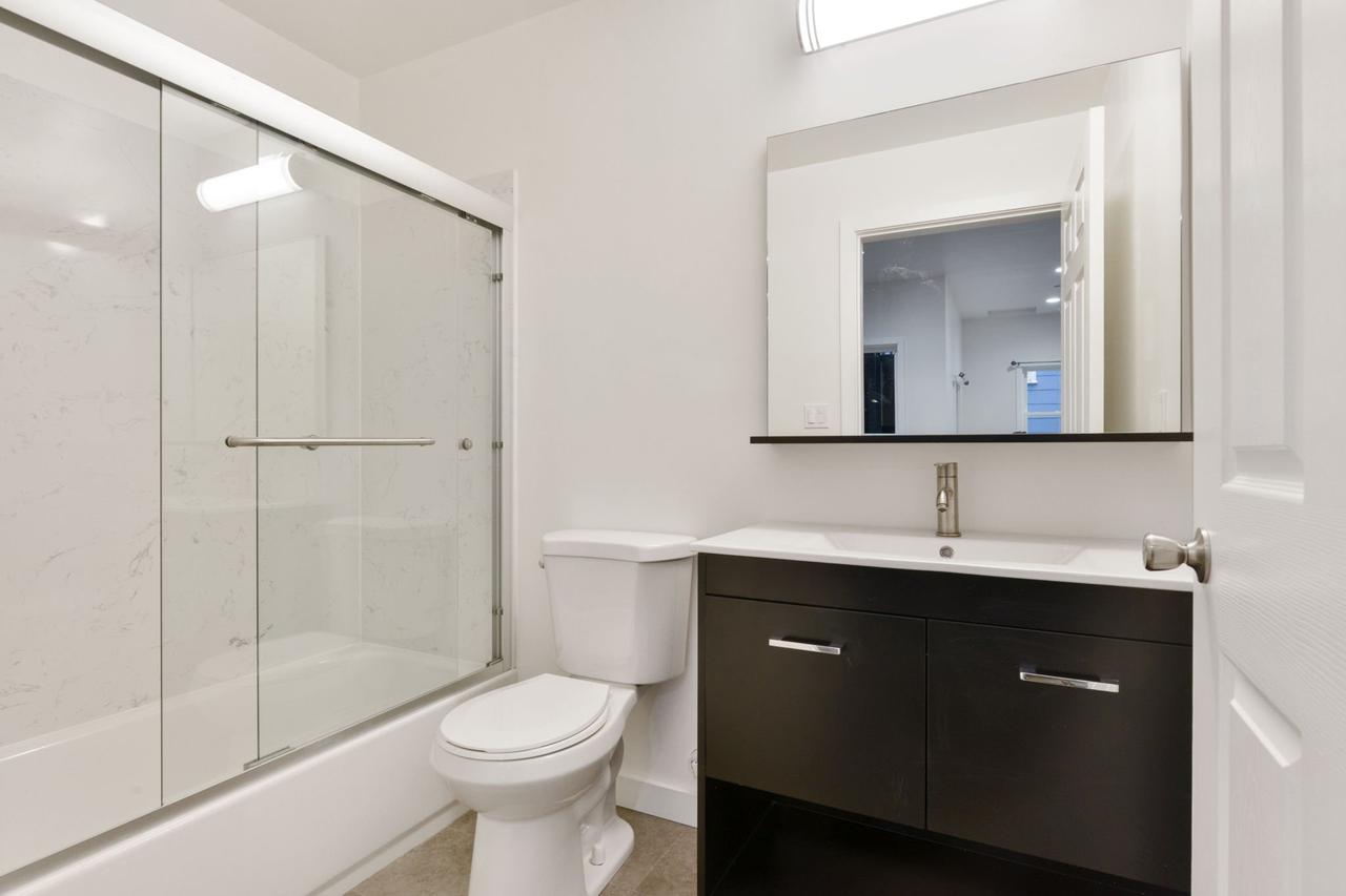 Modern renovated bathroom