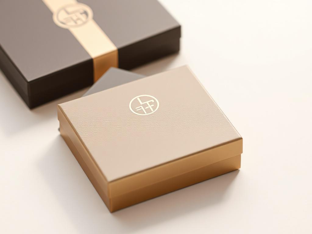 A close-up shot of a beautifully packaged financial services product, showcasing high-quality materials and a sleek design. The product is placed on a clean, neutral background that highlights its elegance and professionalism. The lighting is bright and inviting, emphasizing the details of the packaging, such as the intricate textures and finishes. The overall composition should be simple and clear, focusing solely on the packaging to convey a sense of trust and quality.