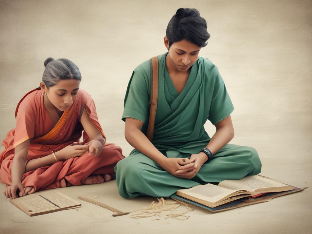 Sanskrit, language course, students, learning, tradition