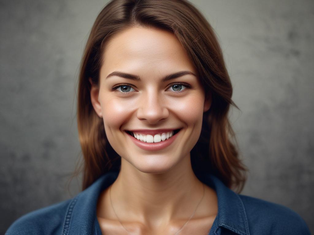 A photorealistic, high resolution image of a confident, elegant woman