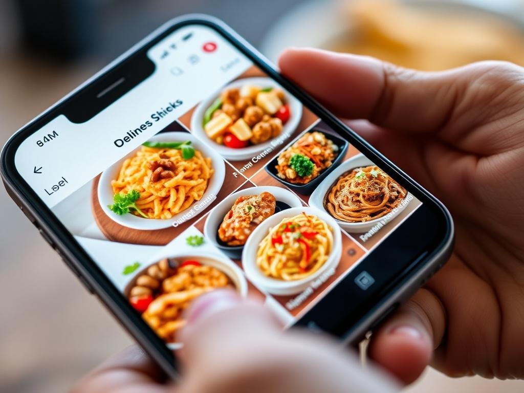 A hyper realistic close up shot of a smartphone displaying