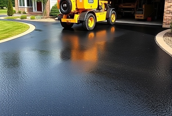 Asphalt sealcoating service