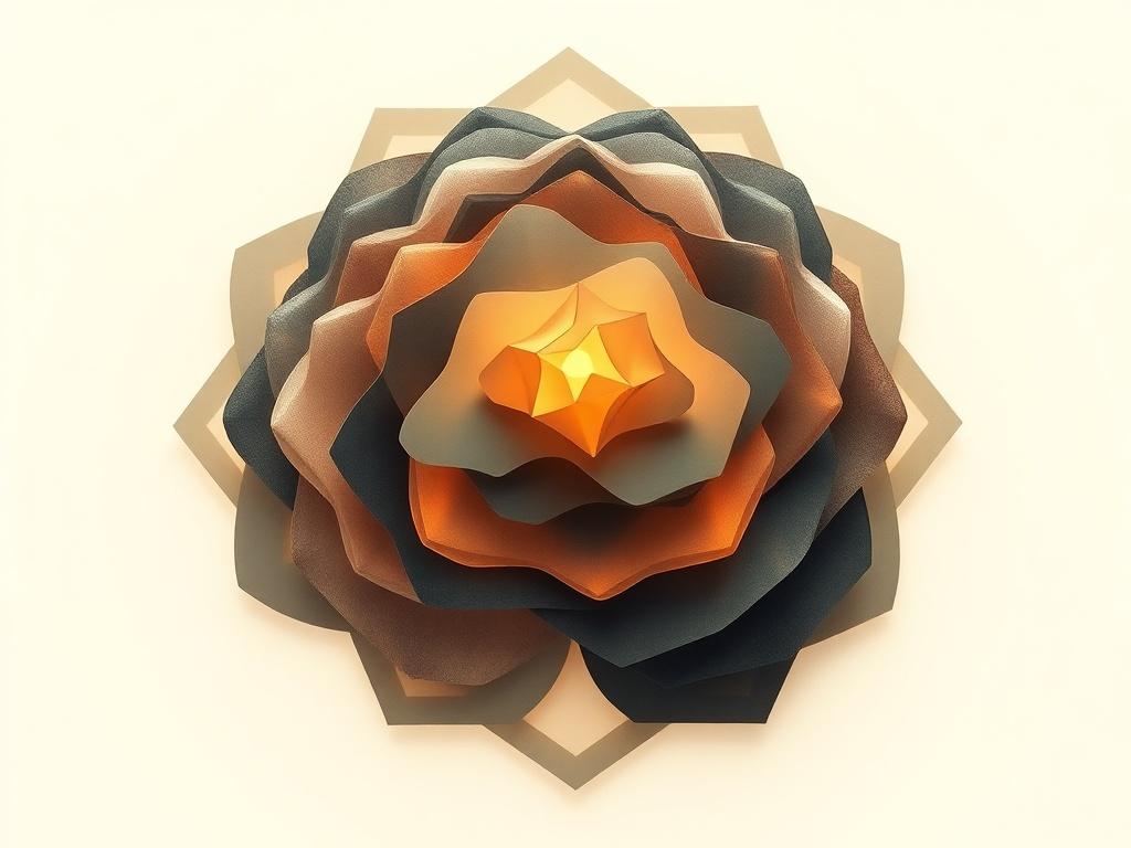 An intricate piece of artwork that explores the theme of