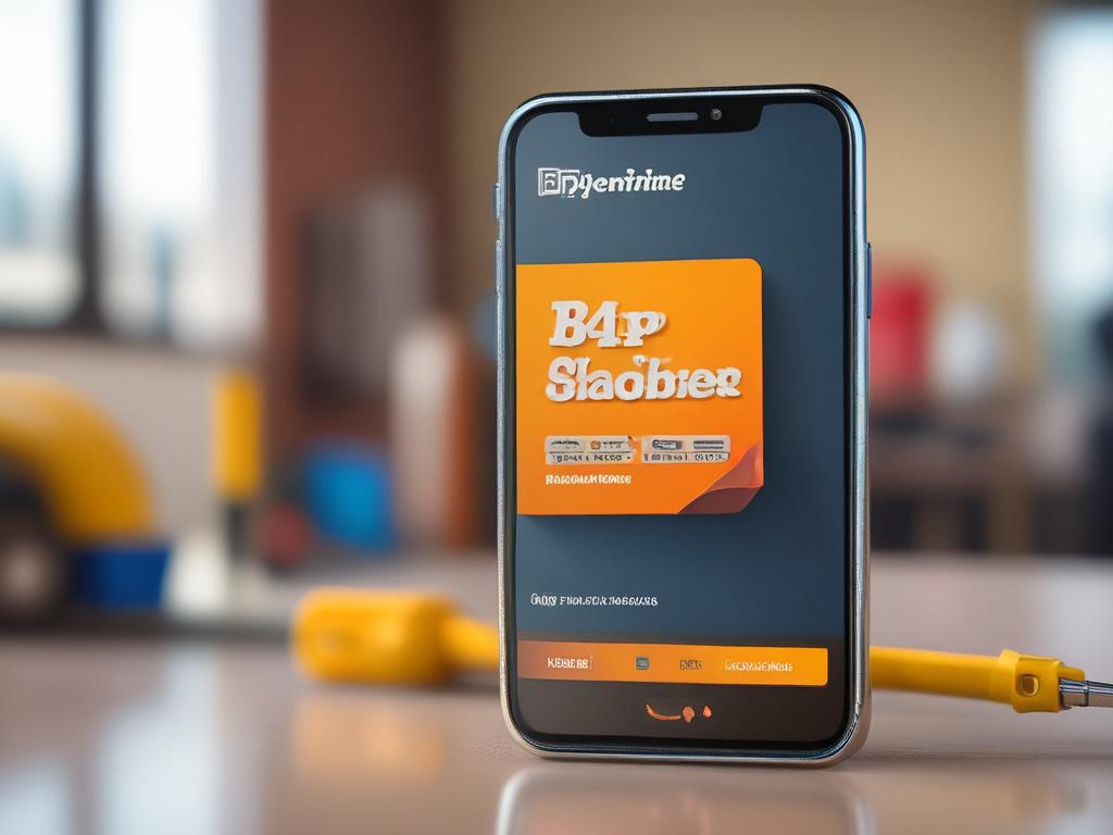 A close up shot of a smartphone displaying a vibrant