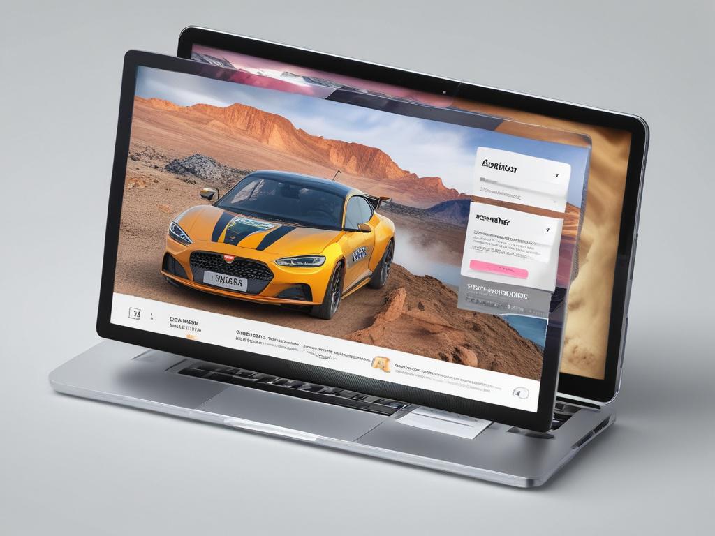 An engaging close up of a beautifully designed landing page