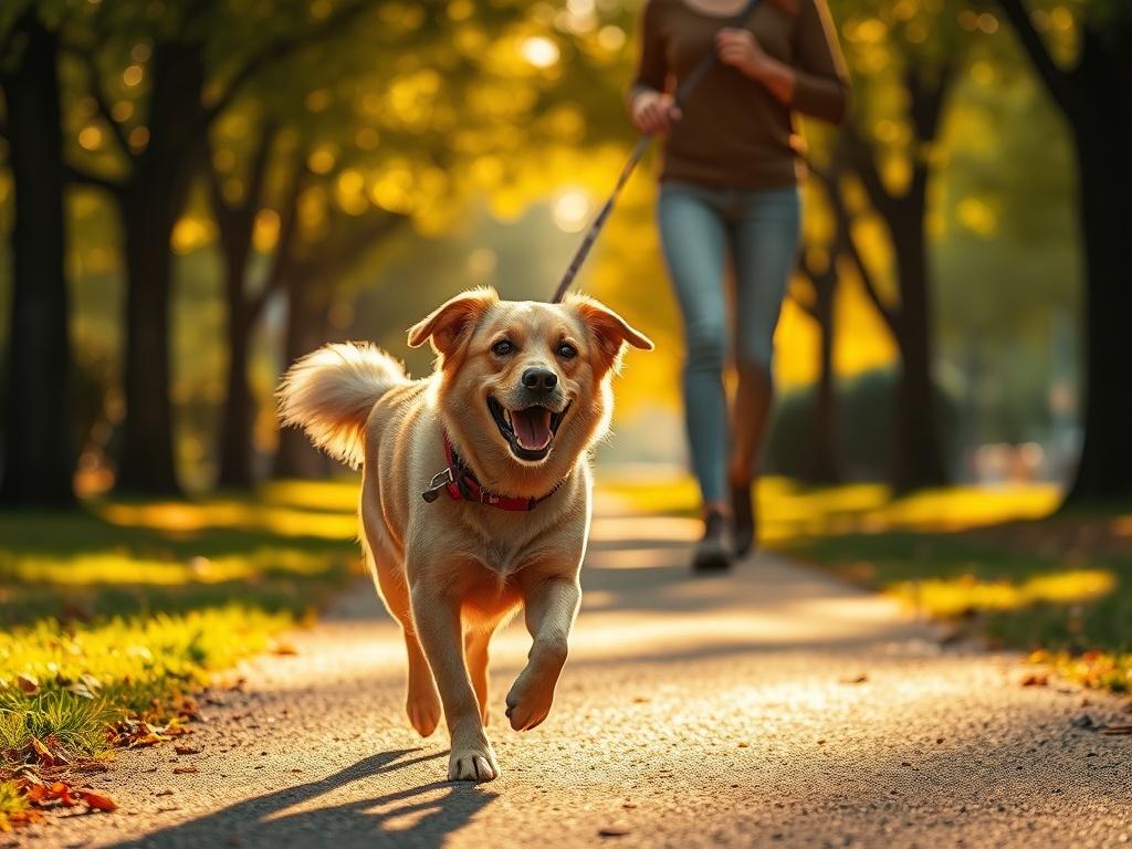 A cozy and serene image of a happy dog being