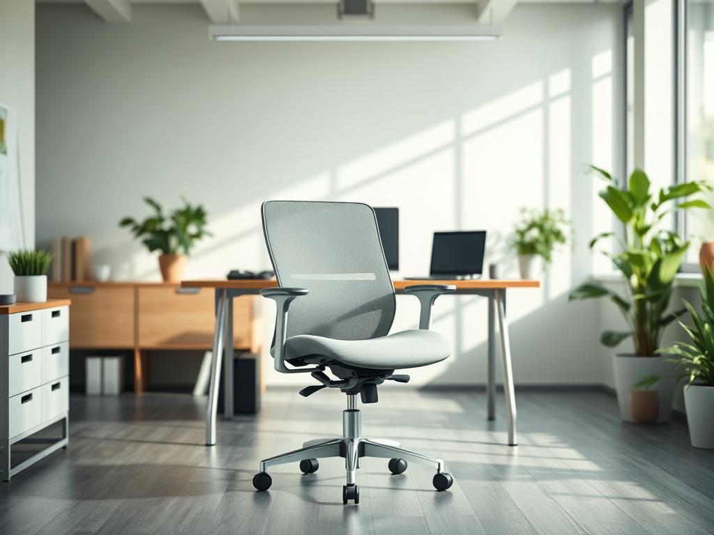 A high resolution image of an ergonomic office chair set