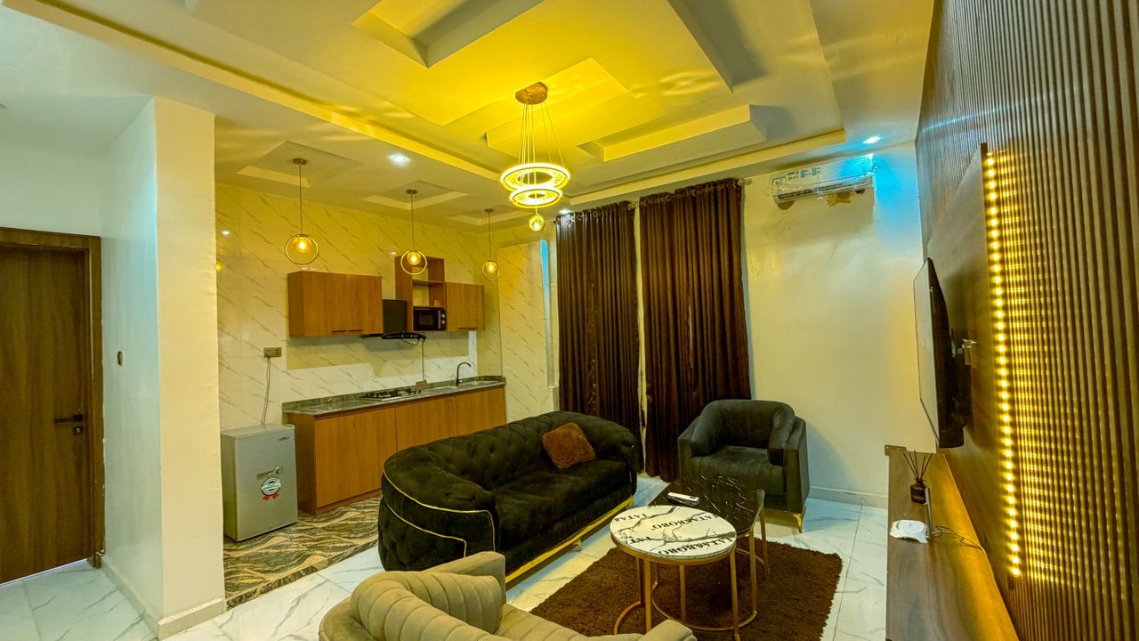 Furnished apartment room