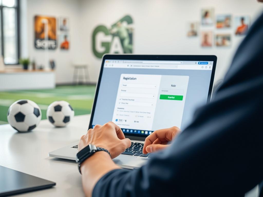 A close up shot of a user filling out a