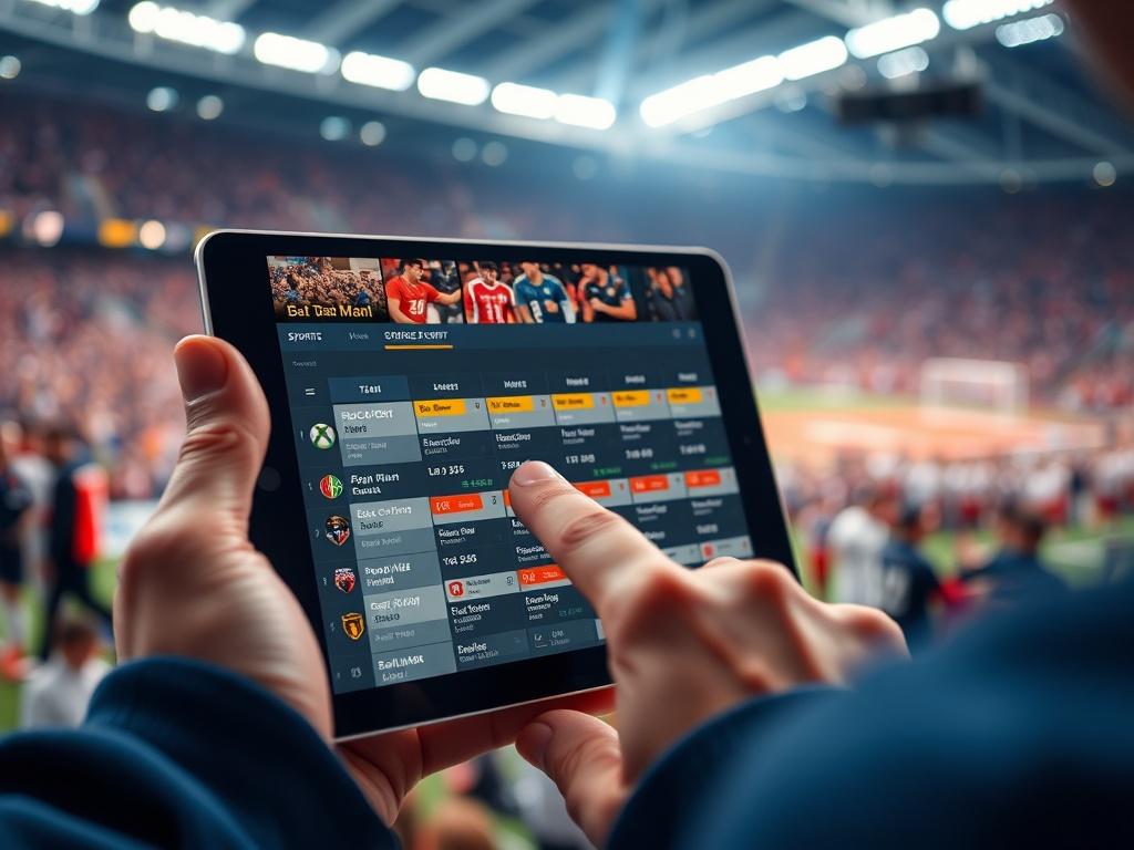 A close up shot of a sports event schedule displayed