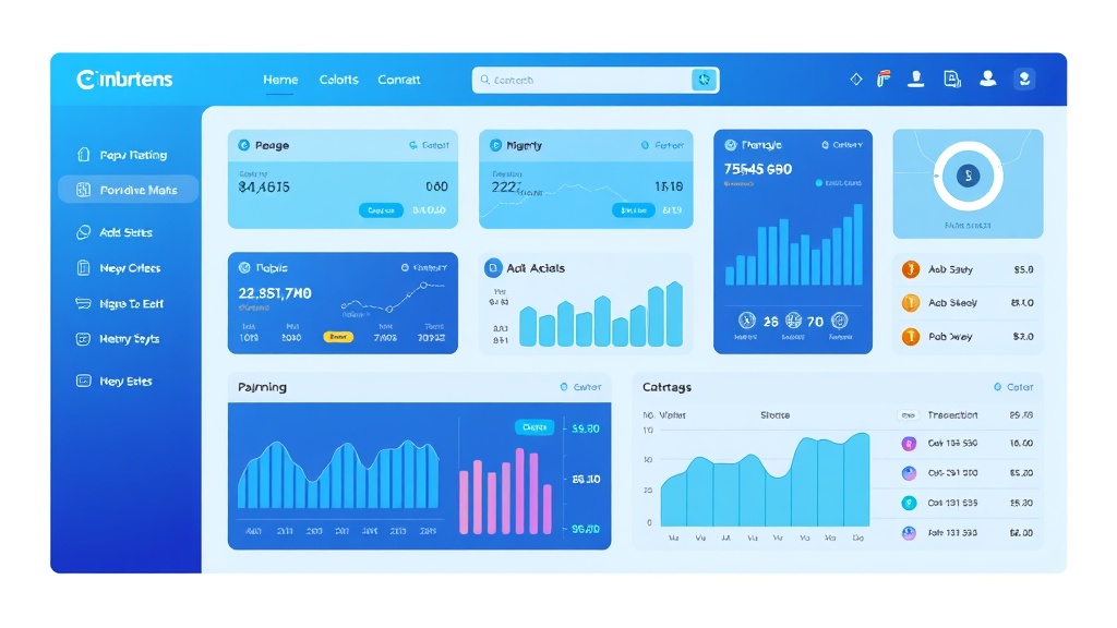 Modern fintech dashboard with transaction flows and payment gateways visualization