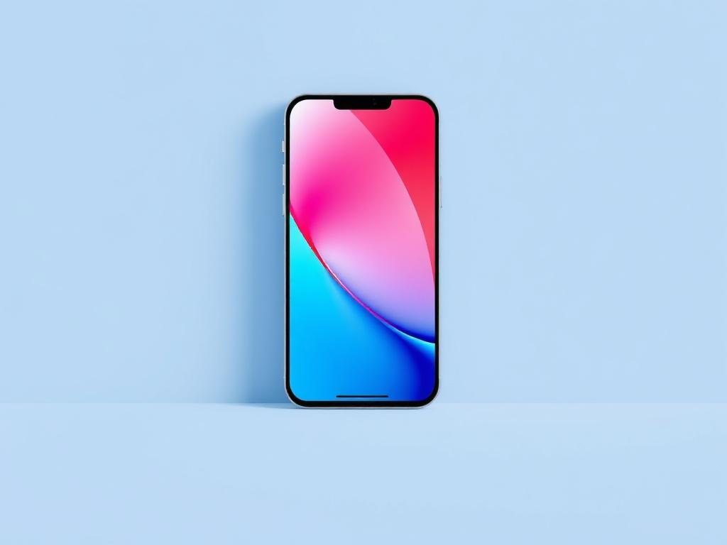 A photorealistic image of the iPhone 16 Pro Max, showcasing its sleek design with clean lines and bold colors. The phone should be displayed prominently against a simple, minimalistic background that enhances its features. Focus on the phone's vibrant screen, camera system, and premium materials, ensuring that the composition is clear and attention-grabbing.