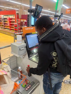 Adult engaged in practical learning task