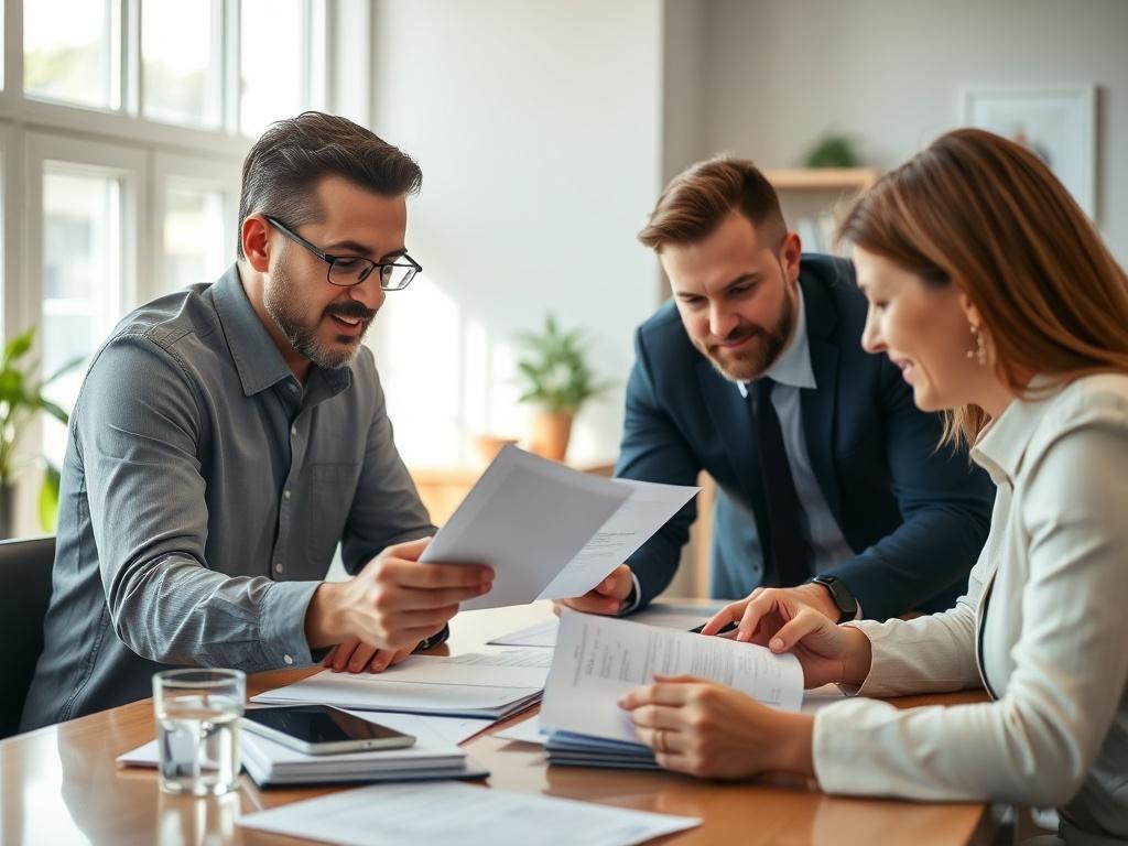 A family owned team of credit repair specialists collaborating at