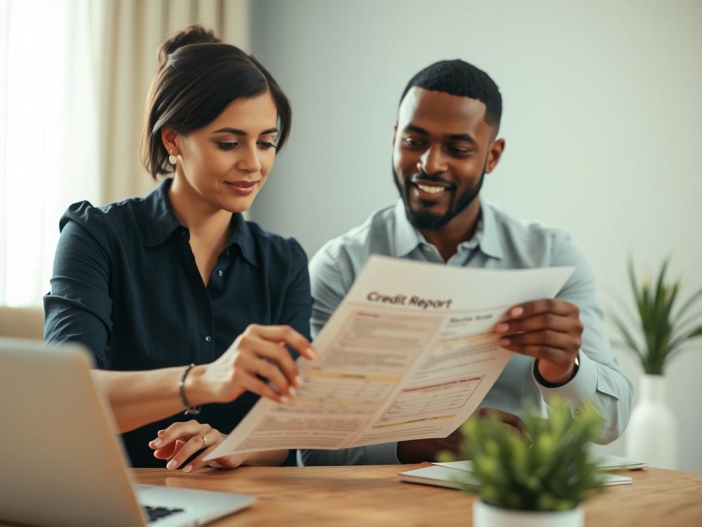 A close up shot of a professional consultant reviewing a
