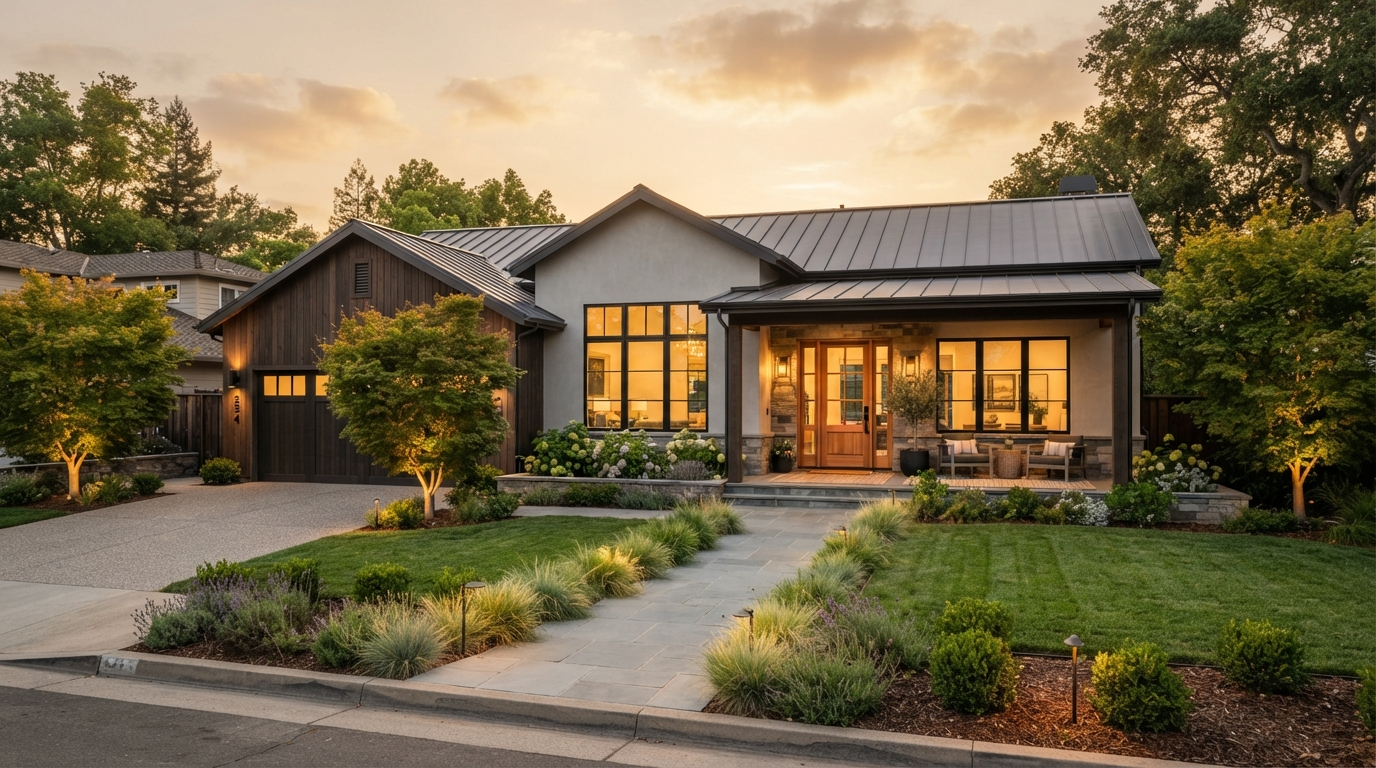 Beautifully remodeled home exterior