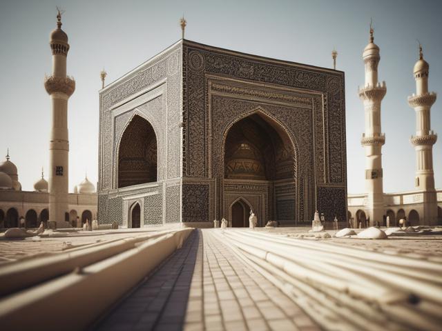 **Prompt for AI Image Generator:**

Create a realistic high-resolution image that captures the essence of a blog titled "Understanding the Essence of Islam." The composition should be simple and clear, focusing solely on a single subject: a thoughtful person engaged in deep contemplation. 

Subject Matter: The individual should be a middle-aged man with a warm, welcoming expression, dressed in traditional Islamic attire. He is seated cross-legged on a soft, natural carpet, surrounded by beautifully crafted 