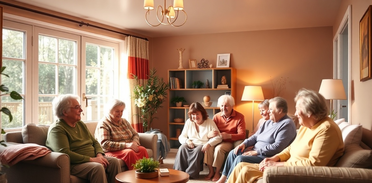 Welcoming home interior with caring residential environment