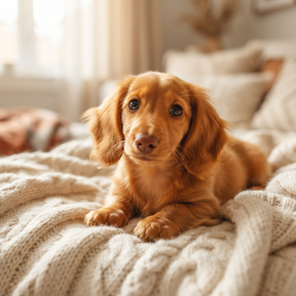 Bella - Golden Red dachshund puppy