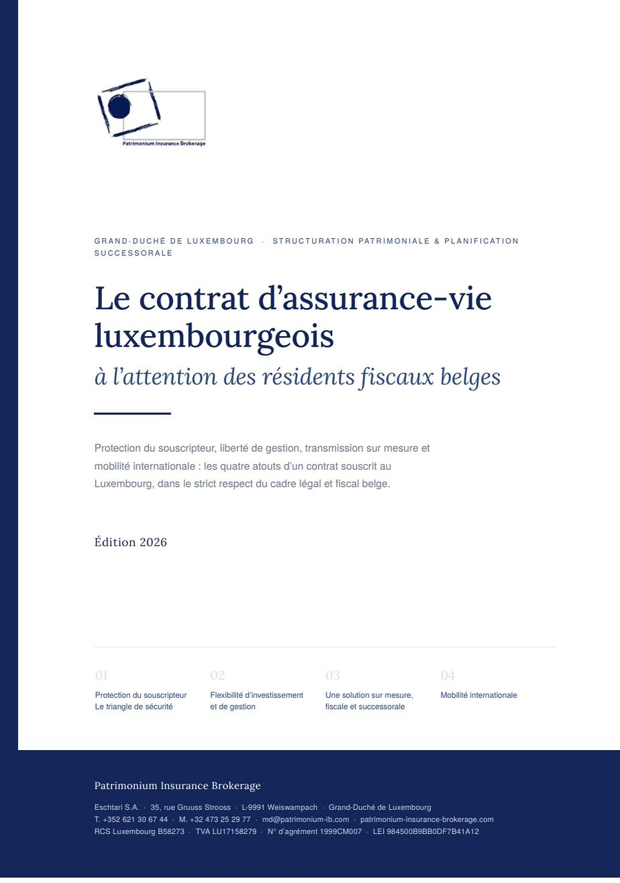 Couverture du guide pour les résidents fiscaux belges
