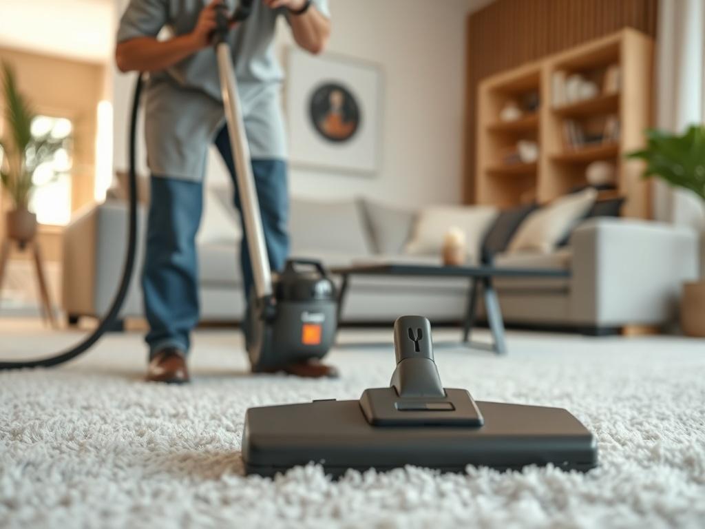 A hyper realistic close up shot of a professional cleaner