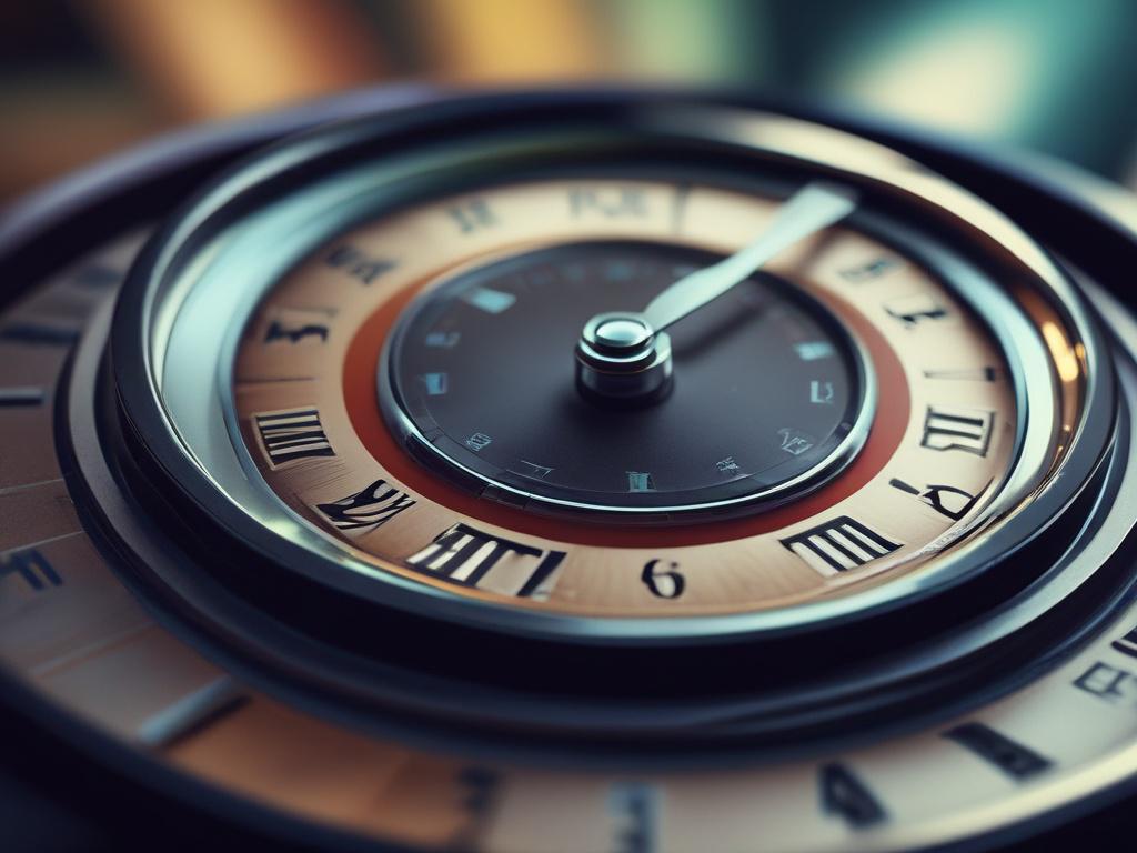 A close up of a clock showing the time, symbolizing