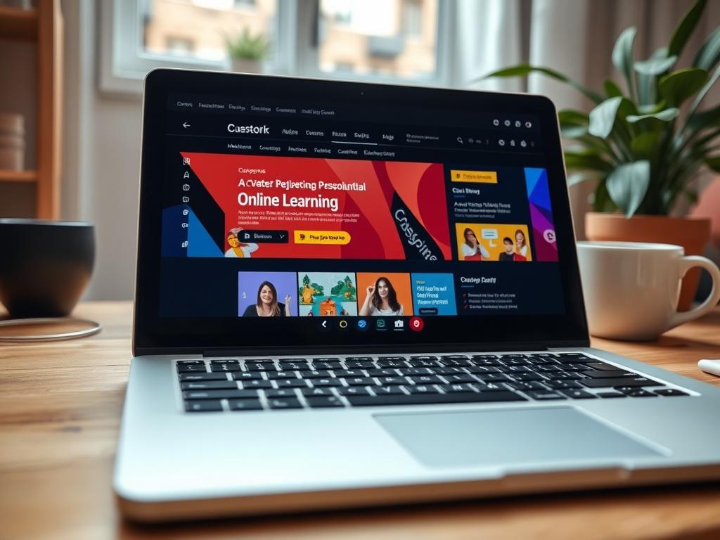 A hyper realistic close up shot of an open laptop