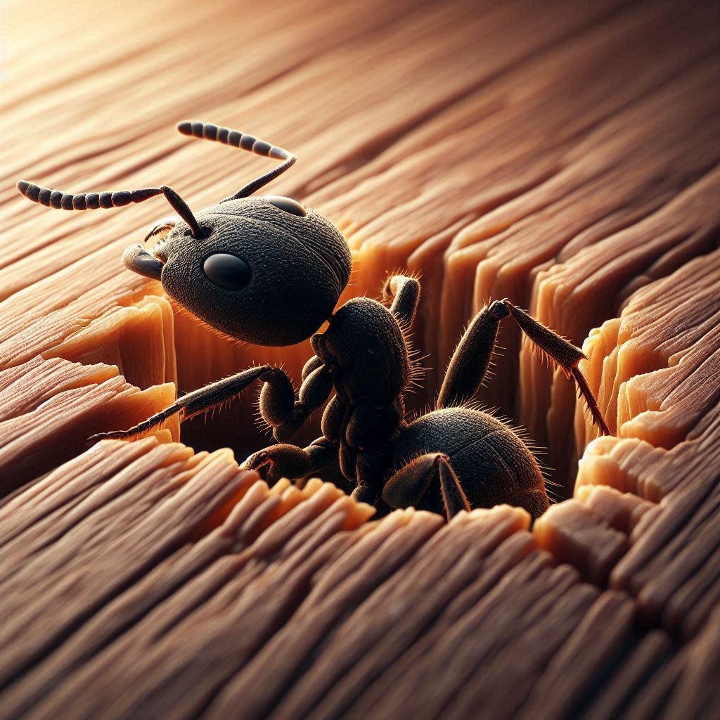 an ant coming out of a crack in the floor (2).png