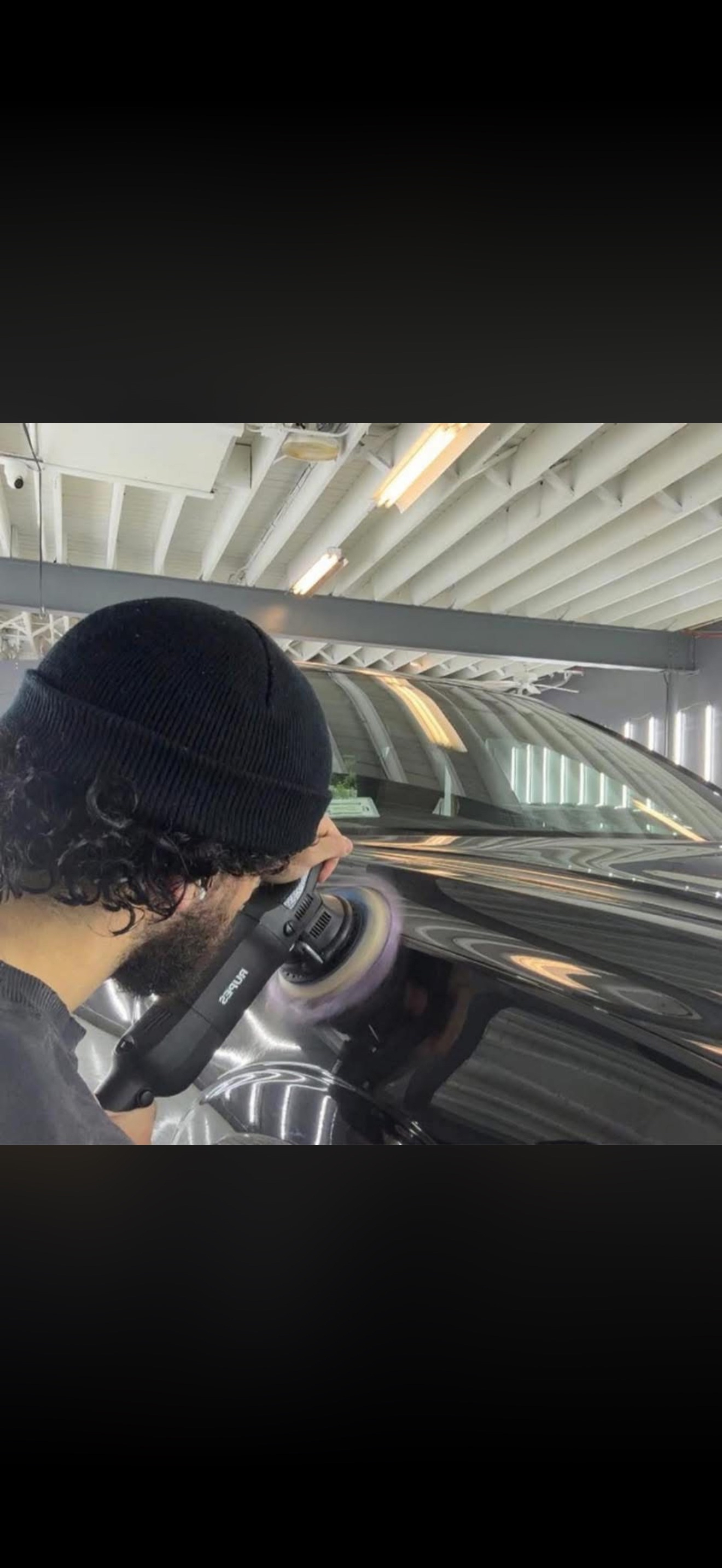 Premium luxury car with ceramic coating shine