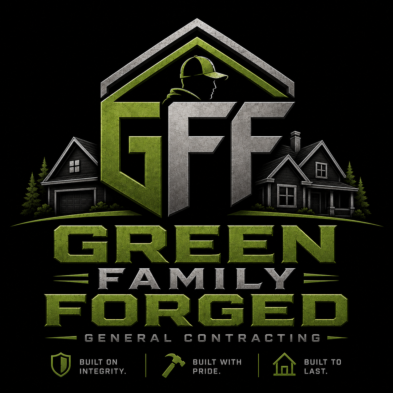 Green Family Forged Logo