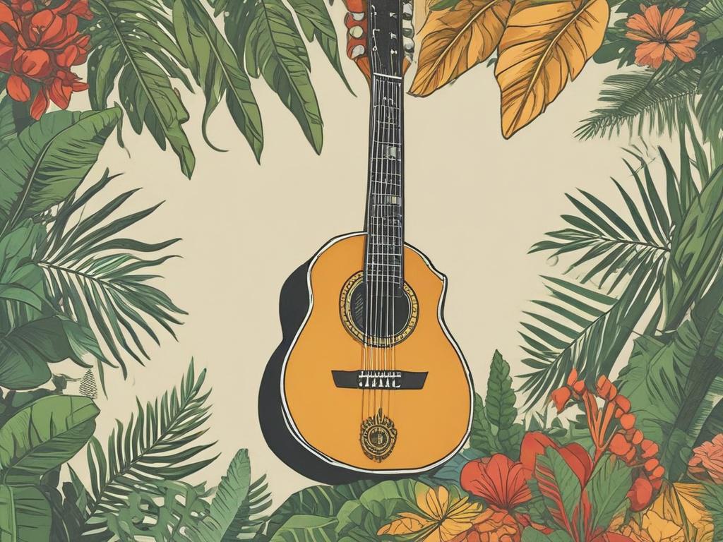 reggae, summer, EP, vibrant colors, tropical, music