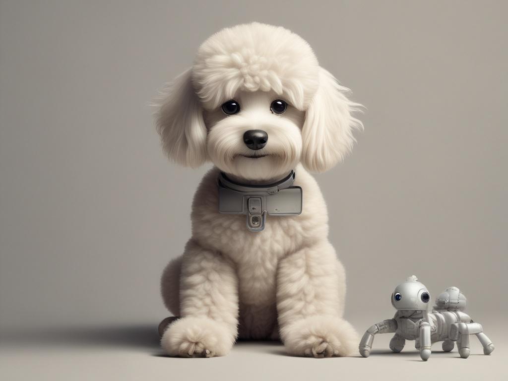 robot puppy, poodle, kids toy, interactive dog, lifelike puppy