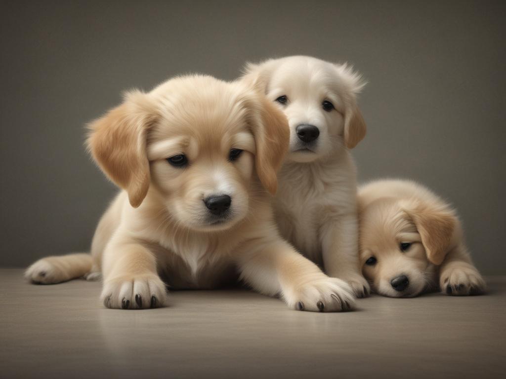 robot puppy, golden retriever, toy dog, realistic puppy, children toy