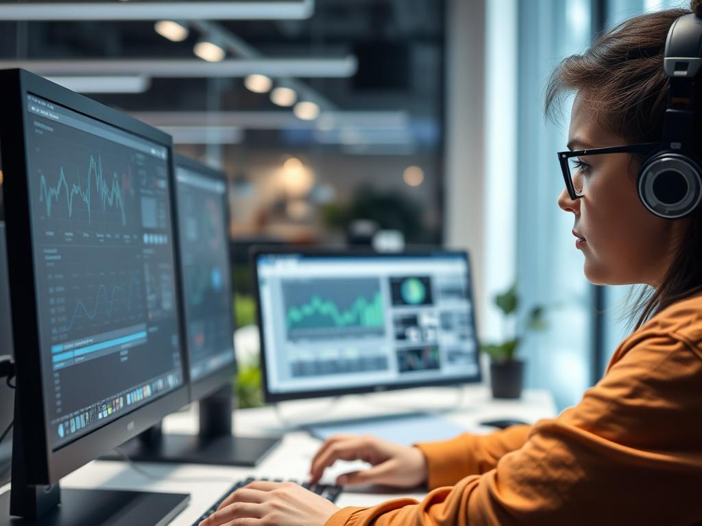 A close up shot of a student working on a