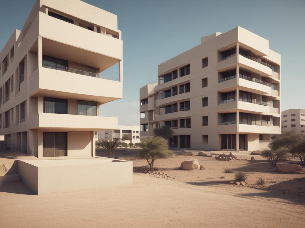 modern residential building, architecture, construction, Dakar