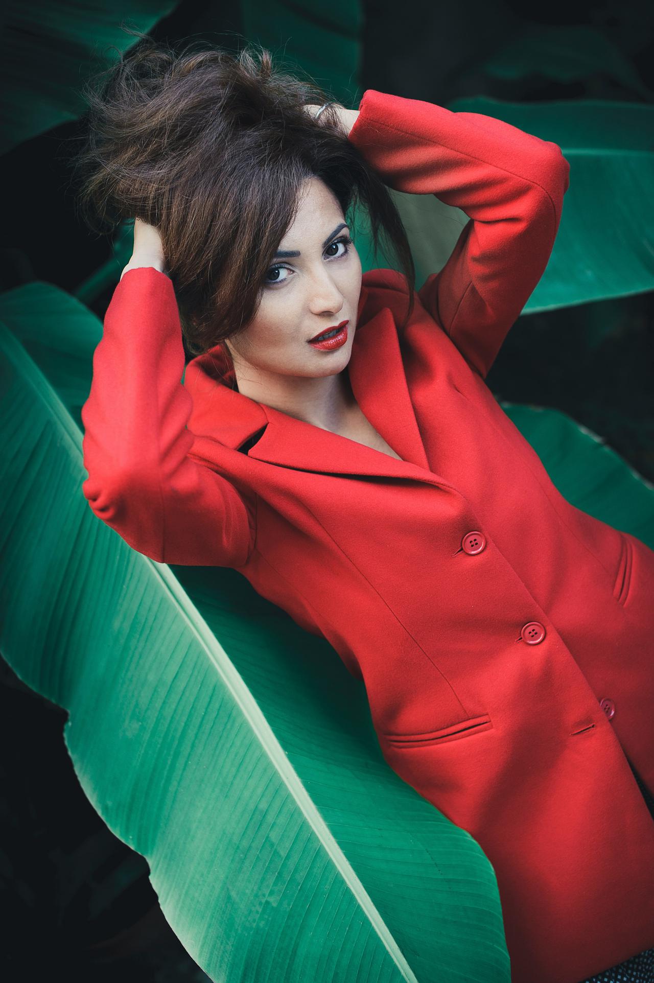 Lady in red