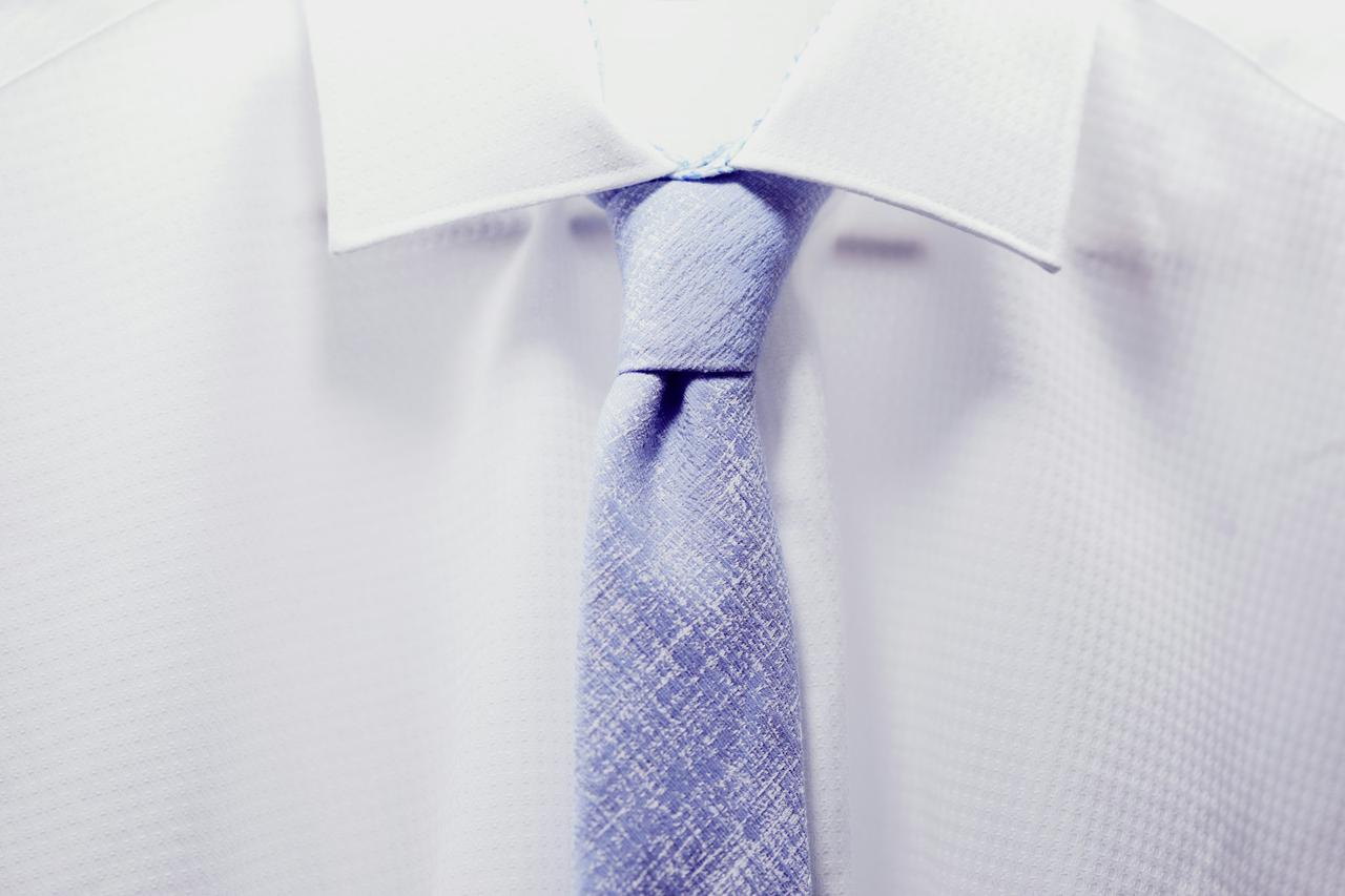 My future son-in-law’s dress shirt and tie for a casual, beachy style summer wedding,