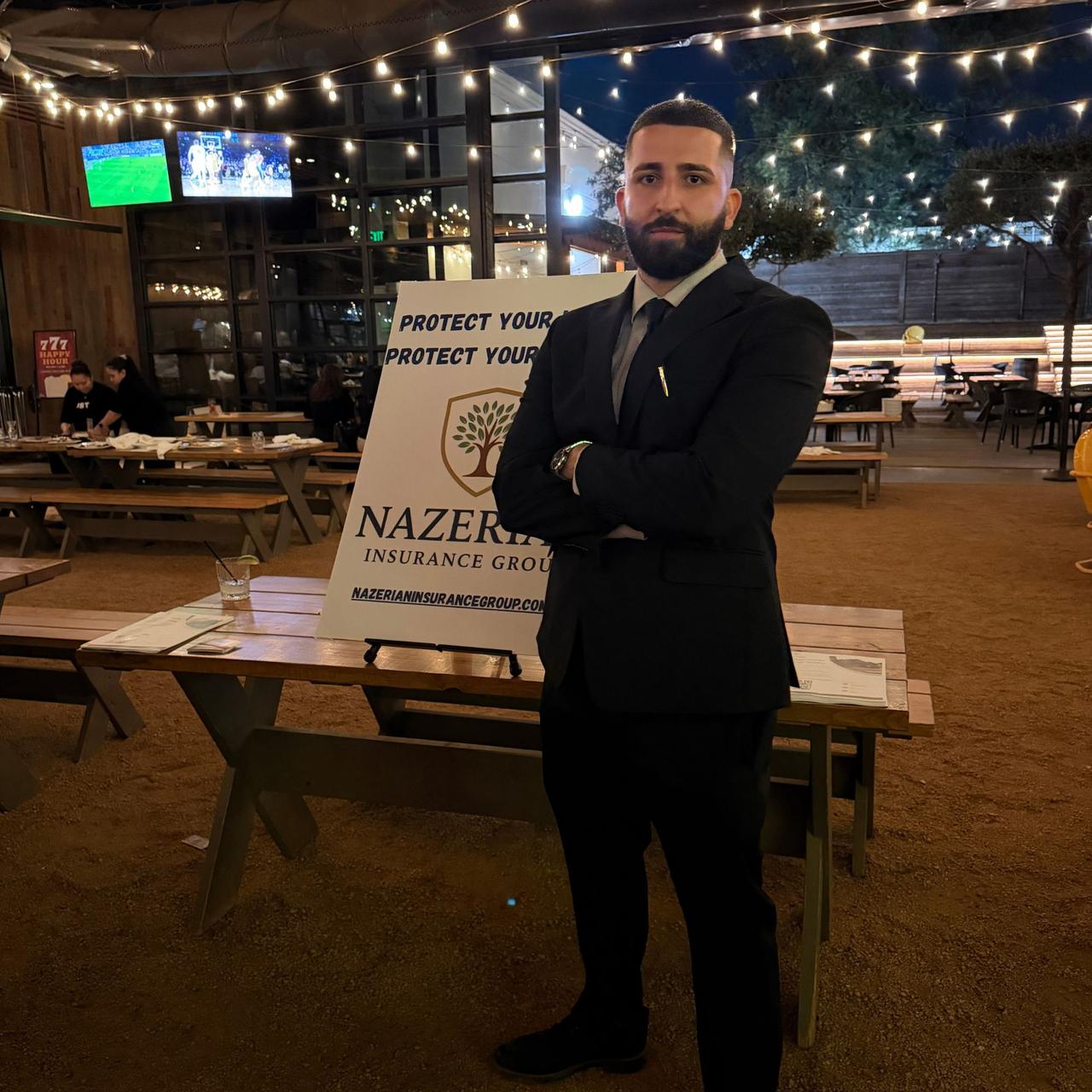 Nima Nazerian meeting with clients