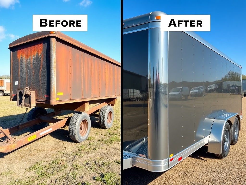 Before and after ceramic coating restoration comparison