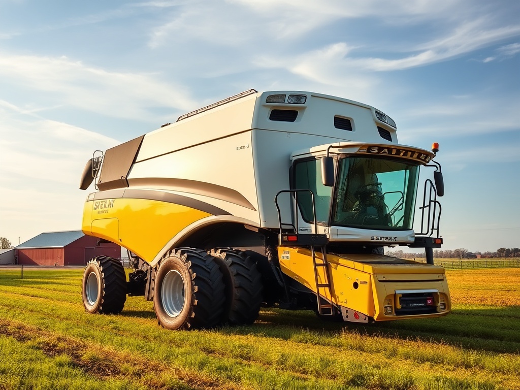 Agricultural hauler with System X ceramic coating in farmland
