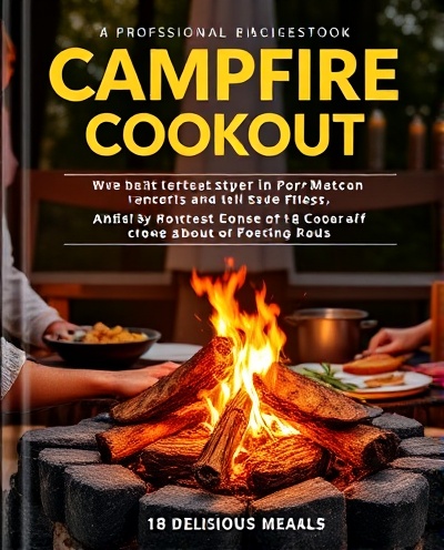 Campfire Cookout Recipe Book cover