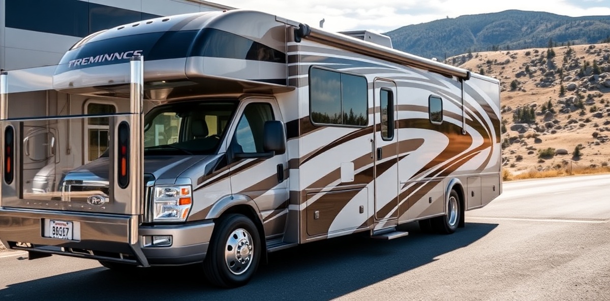 Luxury RV with ceramic coating protection in Meridian Idaho