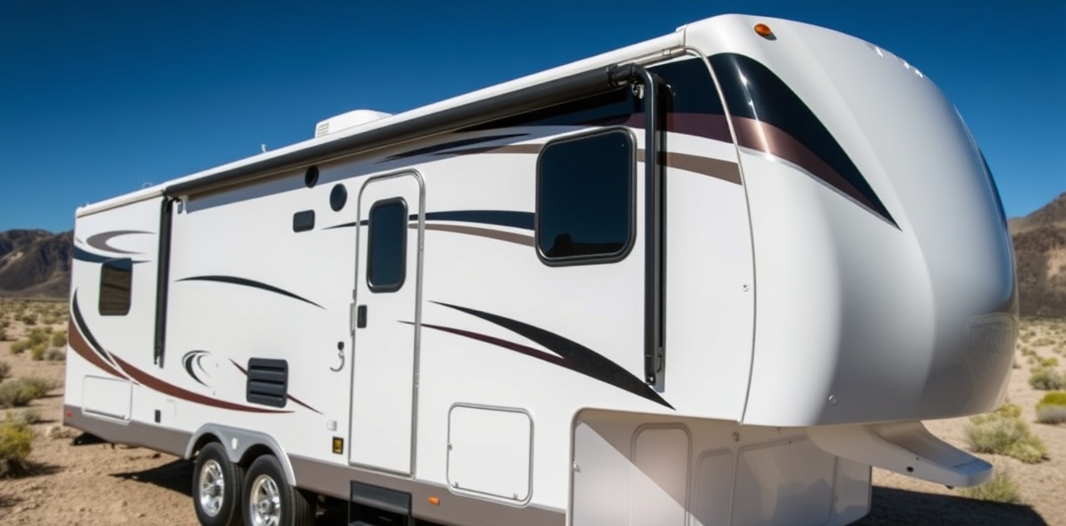 Luxury RV with ceramic coating protection in Eagle Idaho