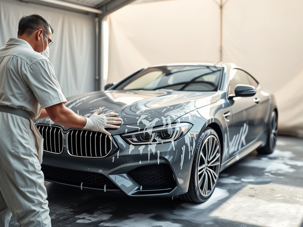 Professional car care during ceramic coating curing process